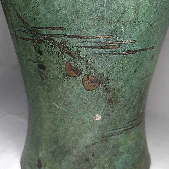 Mid Century Ikora Patinated Bronze Vase MADE IN GERMANY